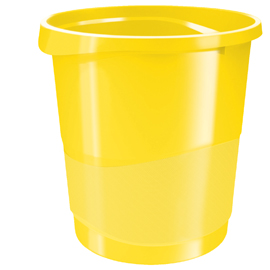CESTINO GETTACARTE EUROPOST VIVIDA - 25,8 X28,5 CM - ALTEZZA 32,2 CM - 14 LT - GIALLO - ESSELTE 80522