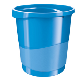 CESTINO GETTACARTE EUROPOST VIVIDA - 25,8 X28,5 CM - ALTEZZA 32,2 CM - 14 LT - BLU - ESSELTE 80521