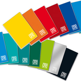 QUADERNO ONE COLOR - A5 - QUADRETTO 10MM - 20 FOGLI - 80GR - BLASETTI 82380