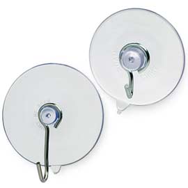 VENTOSE - DIAMETRO 6 CM - GANCIO IN METALLO - TRASPARENTE - LEBEZ - CONF. 144 PEZZI 57970