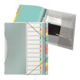 CLASSIFICATORE COLOUR'LCE - 12 DIVISORI - DORSO 2 CM - 26,6X32 CM - MULTICOLORE - ESSELTE 86278