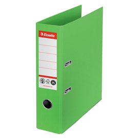 REGISTRATORE A LEVA - CO2 NEUTRAL - A4 - DORSO 75 MM - VERDE - ESSELTE 94146