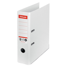 REGISTRATORE A LEVA - CO2 NEUTRAL - A4 - DORSO 75 MM - BIANCO - ESSELTE 94148