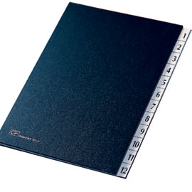 CLASSIFICATORE NUMERICO 1-12 - 24X34 CM - BLU - FRASCHINI 56592
