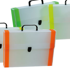 VALIGETTA POLIONDA - 28X38CM - DORSO 5CM - DORSO FLUO - RI.PLAST 73890
