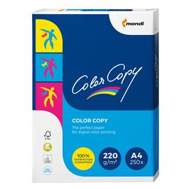 CARTA COLOR COPY - A4 - 220 GR - BIANCO - MONDI - CONF. 250 FOGLI 71491