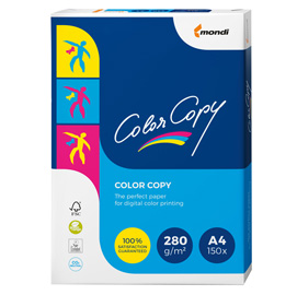 CARTA COLOR COPY - A4 - 280 GR - BIANCO - MONDI - CONF. 150 FOGLI 71484