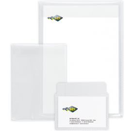 BUSTE CON PATELLA SOFT P - PPL - 8,6X5,4 CM - LISCIO - TRASPARENTE - SEI ROTA - CONF. 25 PEZZI 61647