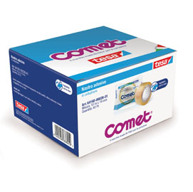 NASTRO ADESIVO - 10 MT X 19 MM - CELLOPHANE - TRASPARENTE - COMET 36225