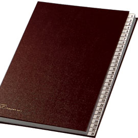 CLASSIFICATORE NUMERICO 1-31 - 643E - 24X34 CM - ROSSO - FRASCHINI 56589