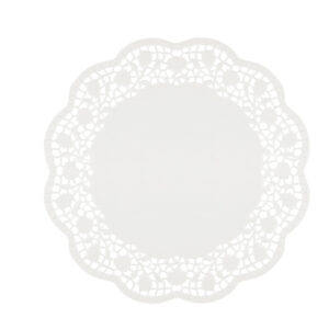 SOTTOTORTA DECORATIVI IN CARTA BIANCA - DIAMETRO 30 CM - CONF. 12 PEZZI 91468