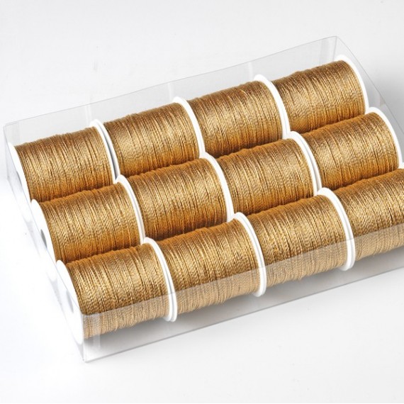 ROTOLO CORDONETTO 100MT ORO-ARGENTO