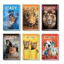 DIARIO 12 MESI ANIMAL FRIENDS - 14,2X19,3CM - RI.PLAST 86042