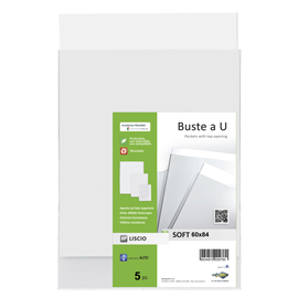 BUSTE A SACCO SOFT - PPL - 60X84 CM - LISCIO - TRASPARENTE - SEI ROTA - CONF. 5 PEZZI 48117