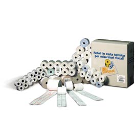 ROTOLO CARTA TERMICA REGISTRATORE CASSA MM.80 MT.80 DIAM.12MM - Minimo Acquistabile 5RT 93437