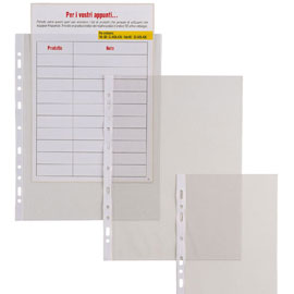 BUSTE FORATE ATLA - LEGGERA - BUCCIA - 22X30 CM - TRASPARENTE - SEI ROTA - CONF. 50 PEZZI 64508