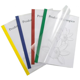 CARTELLINE POLI 200 - PPL - 21X29,7 CM - TRASPARENTE - DORSO VERDE - SEI ROTA - CONF. 10 PEZZI 47742