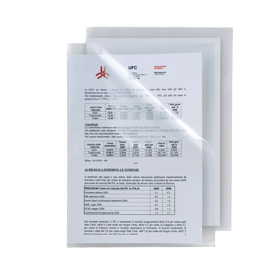 CARTELLINE A L POLI 150 - PPL - LISCIO - 21X29,7 CM - TRASPARENTE - SEI ROTA - CONF. 25 PEZZI 71933
