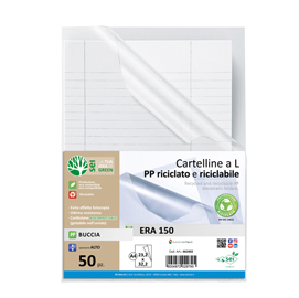 CARTELLINA A L ERA 150 - A4 - PP RICICLATO - BUCCIA - SEI ROTA - CONF. 50 PEZZI 94541