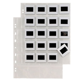 BUSTE FORATE PORTA DIAPOSITIVE ATLA F DIA 20 - 20 SPAZI 5,5X5,5 CM - TRASPARENTE - SEI ROTA - CONF. 10 PEZZI 83309