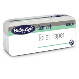 CARTA IGIENICA COMFORT - 2 VELI - 16 GR - DIAMETRO 10,5 CM - 9,5 CM X15,2 MT -145 STRAPPI - BULKYSOFT - PACCO 10 ROTOLI 82494