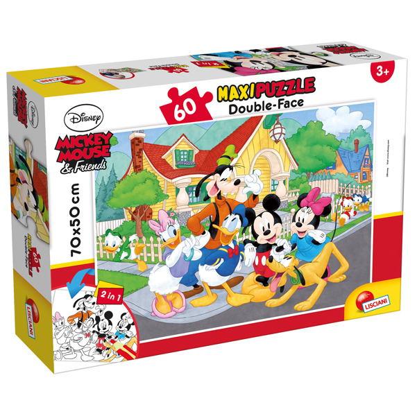 PUZZLE MAXI ''DISNEY MICKEY'' - 60 PEZZI - LISCIANI 92075