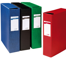 SCATOLA ARCHIVIO SCATTO - DORSO 8 CM - 25X35 CM - NERO - SEI ROTA 25621