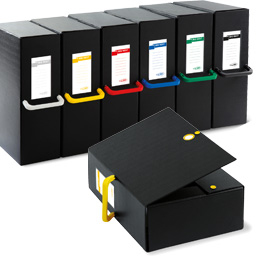 SCATOLA ARCHIVIO BIG NEXT - DORSO 12 CM - 25X35 CM - NERO-NERO - SEI ROTA 71820