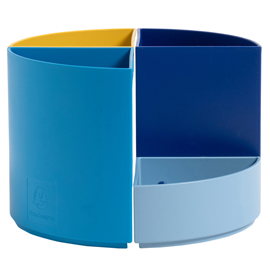 PORTAPENNE MODULARE THE QUARTER BEE BLUE - 12 X 12 X 8,3 CM - MULTICOLORE - EXACOMPTA 98621