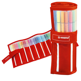PENNARELLI PEN 68 - PUNTA MEDIA 1,00 MM - COLORI ASSORTITI - STABILO - ROLLERSET 30 PEZZI 85415