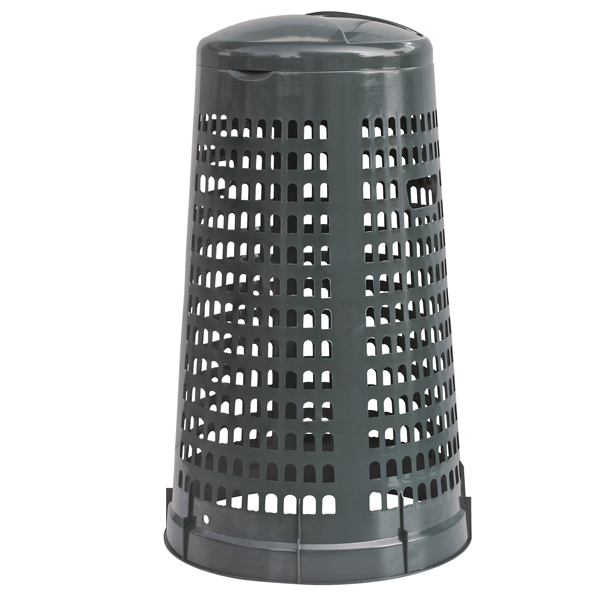 TRESPOLO PORTASACCO - DIAMETRO 38 CM - ALTEZZA 85 CM - 110 L - GRIGIO SCURO - MOBIL PLASTIC 86740