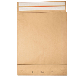 SACCHETTI A FONDO QUADRO E-GREEN - 45 X 57 X 10 + 10 CM - CARTA KRAFT - AVANA - BONG PACKAGING - CONF. 100 PEZZI 97516
