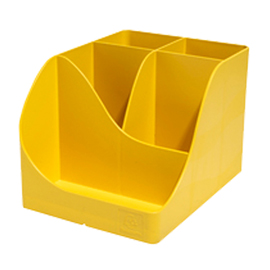 PORTAPENNE PEN WAVE BEE BLUE - 15,5 X 11,9 X 10,9 CM - GIALLO ZAFFERANO - EXACOMPTA 101447