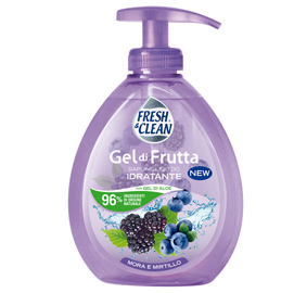 SAPONE GEL - LIQUIDO - MORA/MIRTILLO - 300 ML - FRESHCLEAN 94261
