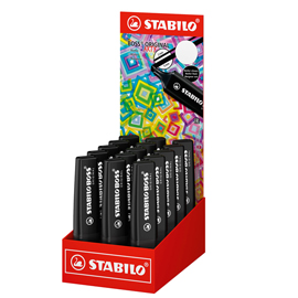MARCATORE STABILO BOSS ORIGINAL - TRATTO 2 - 5 MM - NERO - STABILO - EXPO 15 PEZZI 102480