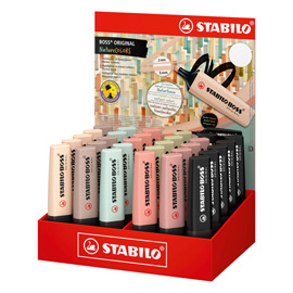 EVIDENZIATORE NATURECOLORS BOSS ORIGINAL - COLORI ASSORTITI - STABILO - EXPO 30 PEZZI 102481