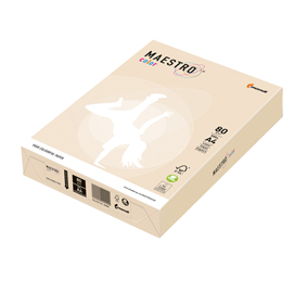 CARTA MAESTRO COLOR - A4 - 80 GR - AVORIO-CREMA TENUE CR20 - MONDI - CONF. 500 FOGLI 71493