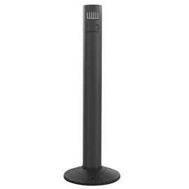 POSACENERE DA ESTERNO - DIAMETRO 11,7 CM - ALTEZZA 105 CM - ALLUMINIO VERNICIATO - NERO - STILCASA 100481