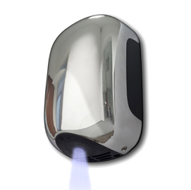 ASCIUGAMANI AUTOMATICO MINI ZEFIRO - 23,8X15,6X9,9 CM - 900 W - ABS - CROMATO - MEDIAL INTERNATIONAL 73977