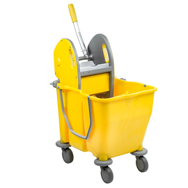 CARRELLO A DOPPIA VASCA PRESSDUO - 60X36X82 CM - 15+15 LITRI - CON STRIZZATORE E RUOTE PIVOTTANTI - MEDIAL INTERNATIONAL 82503