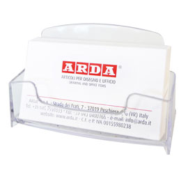 PORTA BIGLIETTI DA VISITA - 10,4X6,2X5,2 CM - ARDA 72199