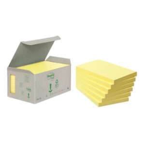 BLOCCO POST IT  Z NOTES GREEN - GIALLO - 76 X 127MM - 100 FOGLI - RICICLABILE 100 - POST IT 64222