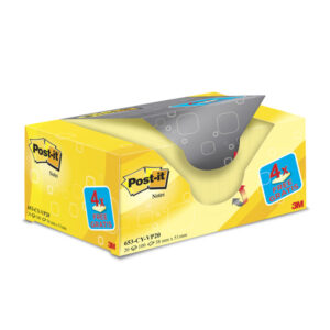 BLOCCO FOGLIETTI - GIALLO CANARY - 38 X 51MM - 72GR - POST IT  - CONF. 20 BLOCCHI 73087