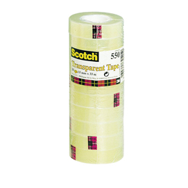 NASTRO ADESIVO SCOTCH  550 - 19 MM X 66 MT - TRASPARENTE - SCOTCH  -  TORRE 8 ROTOLI 68546