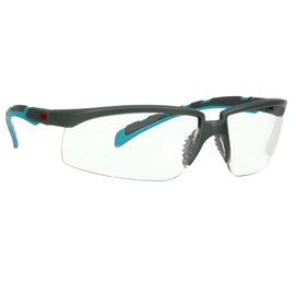 OCCHIALI DI SICUREZZA SOLUS 2000 -  LENTI TRASPARENTI ANTIGRAFFIO - BLU - 3M 93233