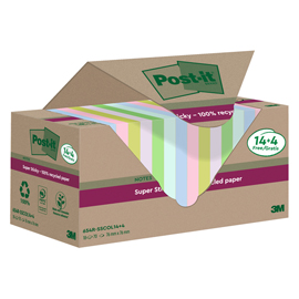CF 14+4PZ BLOCCO 70FG POST-IT SUPERSTICKY GREEN 76X76MM 654R-SSCOL14+4 PASTELLO 101860