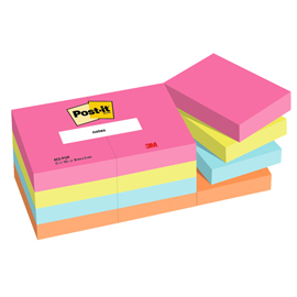 CF. 12PZ BLOCCO 100FG. POST-IT  NOTES 38X51MM 653-POP POPMISTIC 101848
