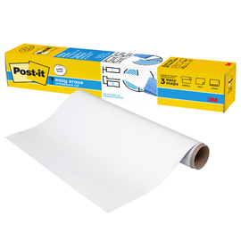 LAVAGNA CANCELLABILE EASY ERASE - IN ROTOLO - 91,4 X 121,9 CM - BIANCO - POST-IT 101305