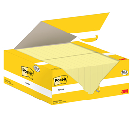 CF. 18+6PZ BLOCCO 100FG.POST-IT  NOTES 38X51MM 653-CY-VP24 GIALLO CANARY 101855