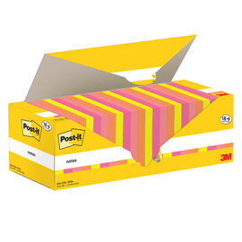 CF. 24PZ BLOCCO 90FG. POST-IT  SUPER STICKY 76X76MM 654-COL-VP24 COLORI ASS. 101847